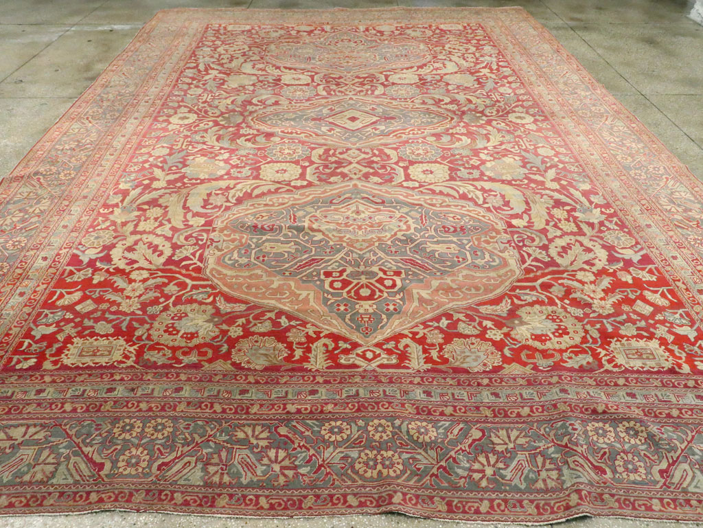 Vintage Turkish Herekeh Carpet, No.8781 - Staging