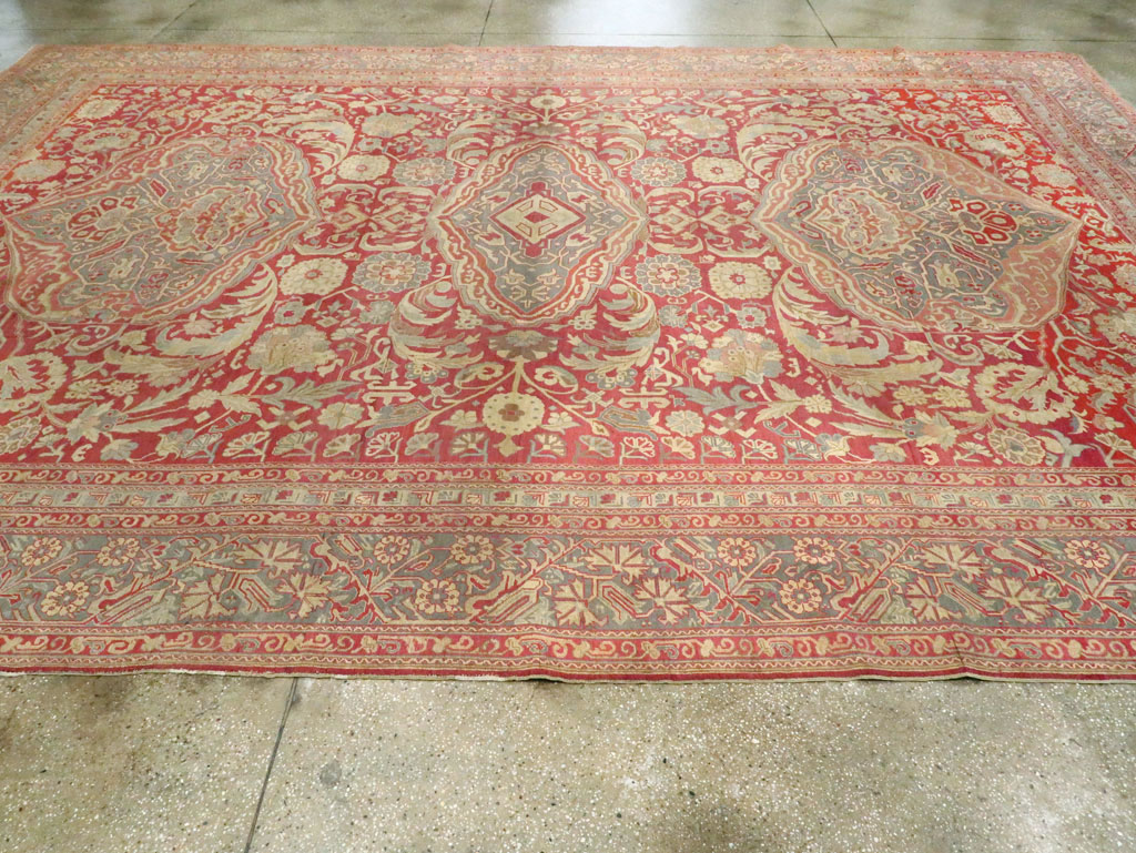 Vintage Turkish Herekeh Carpet, No.8781 - Staging