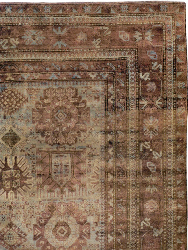 Antique Indian Agra Gallery Carpet, No.8782 - Staging