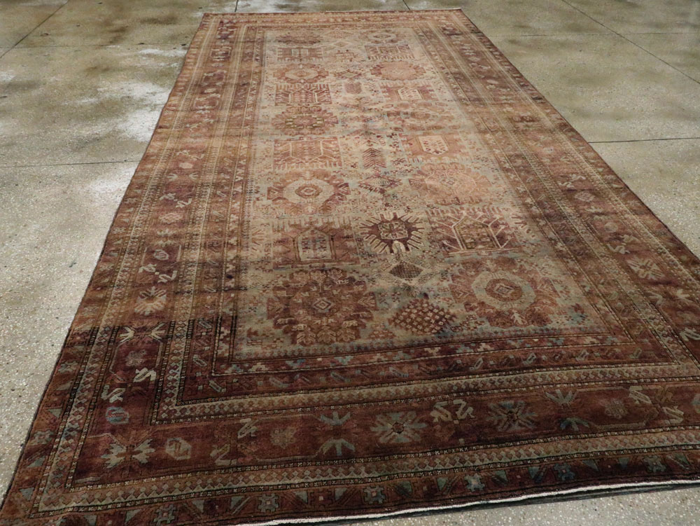 Antique Indian Agra Gallery Carpet, No.8782 - Staging