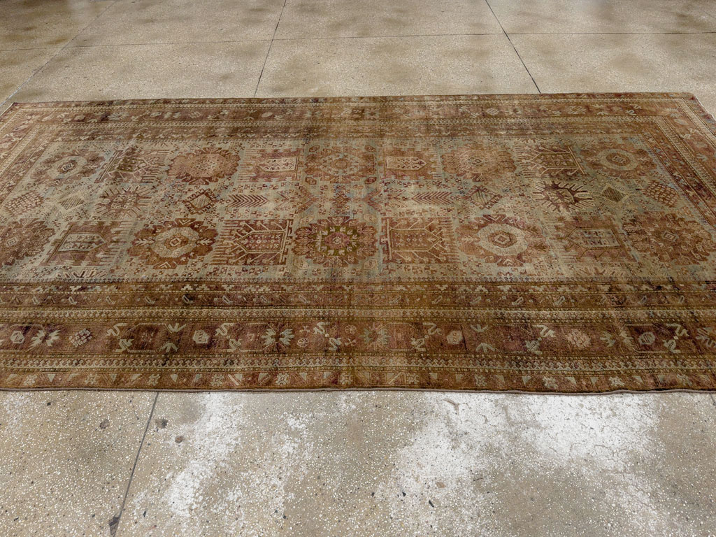 Antique Indian Agra Gallery Carpet, No.8782 - Staging