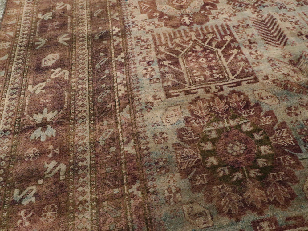 Antique Indian Agra Gallery Carpet, No.8782 - Staging