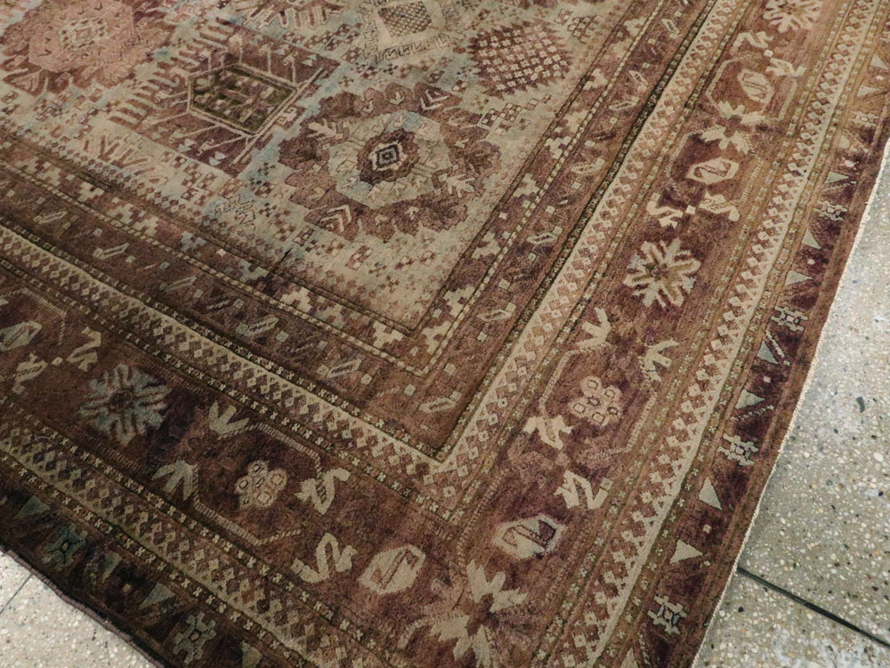 Antique Indian Agra Gallery Carpet, No.8782 - Staging