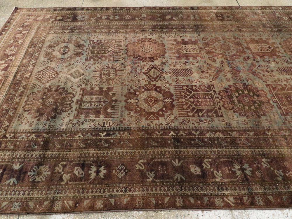 Antique Indian Agra Gallery Carpet, No.8782 - Staging