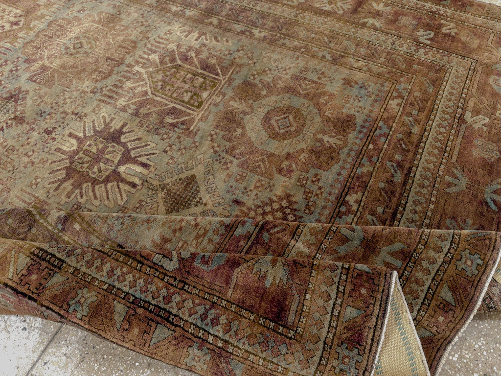 Antique Indian Agra Gallery Carpet, No.8782 - Staging