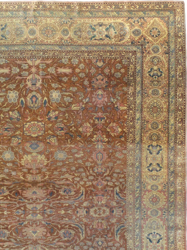 Antique Turkish Herekeh Square Carpet, No.8786 - Staging