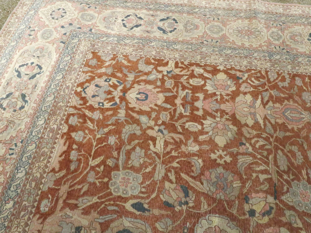 Antique Turkish Herekeh Square Carpet, No.8786 - Staging