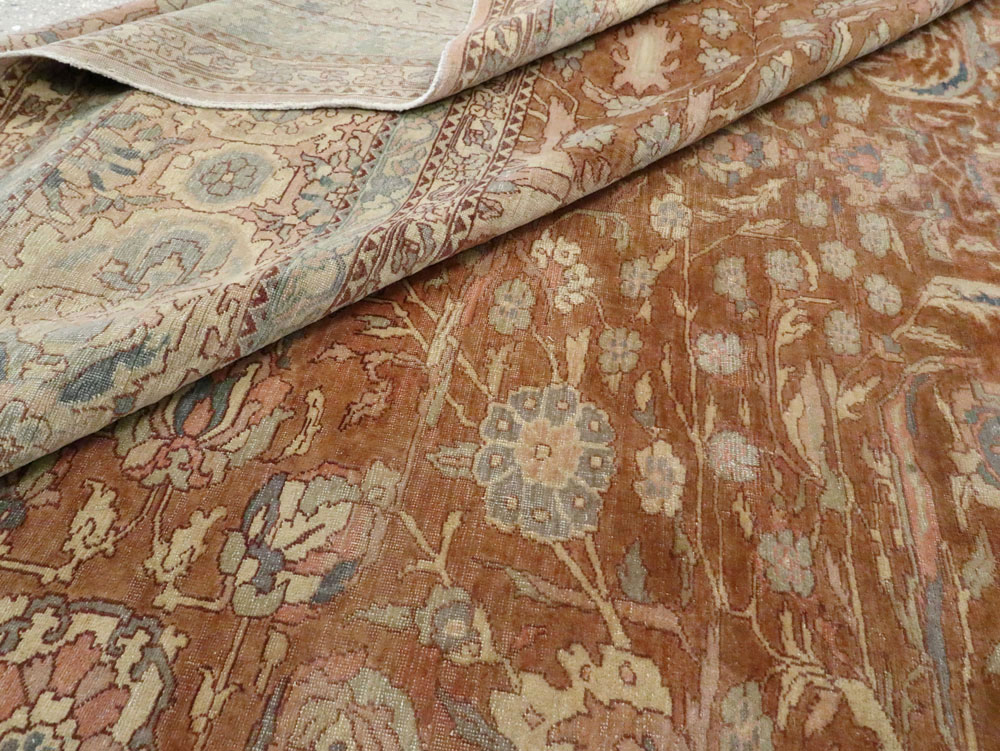 Antique Turkish Herekeh Square Carpet, No.8786 - Staging