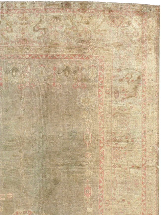 Antique Turkish Oushak Carpet, No.8850 - Staging