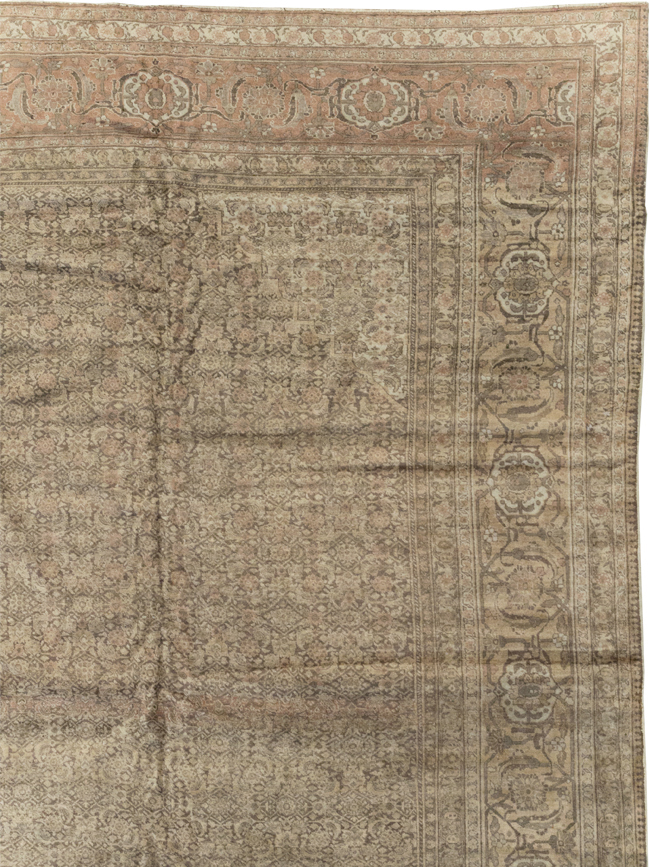 Antique Persian Tabriz Carpet, No.8864 - Staging