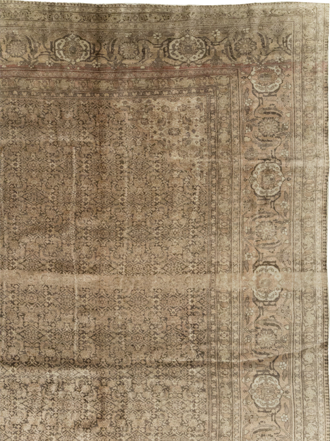 Antique Persian Tabriz Carpet, No.8864 - Staging