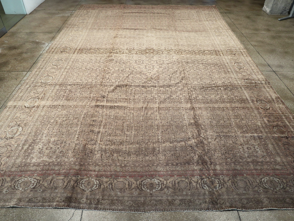 Antique Persian Tabriz Carpet, No.8864 - Staging