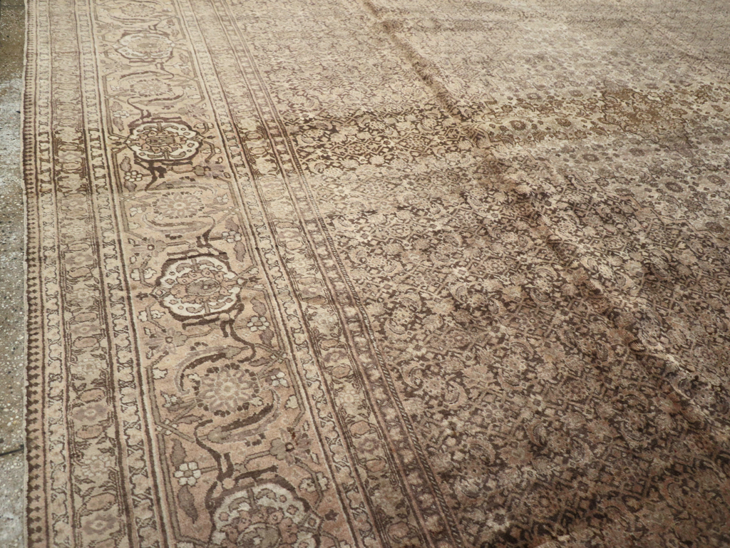Antique Persian Tabriz Carpet, No.8864 - Staging