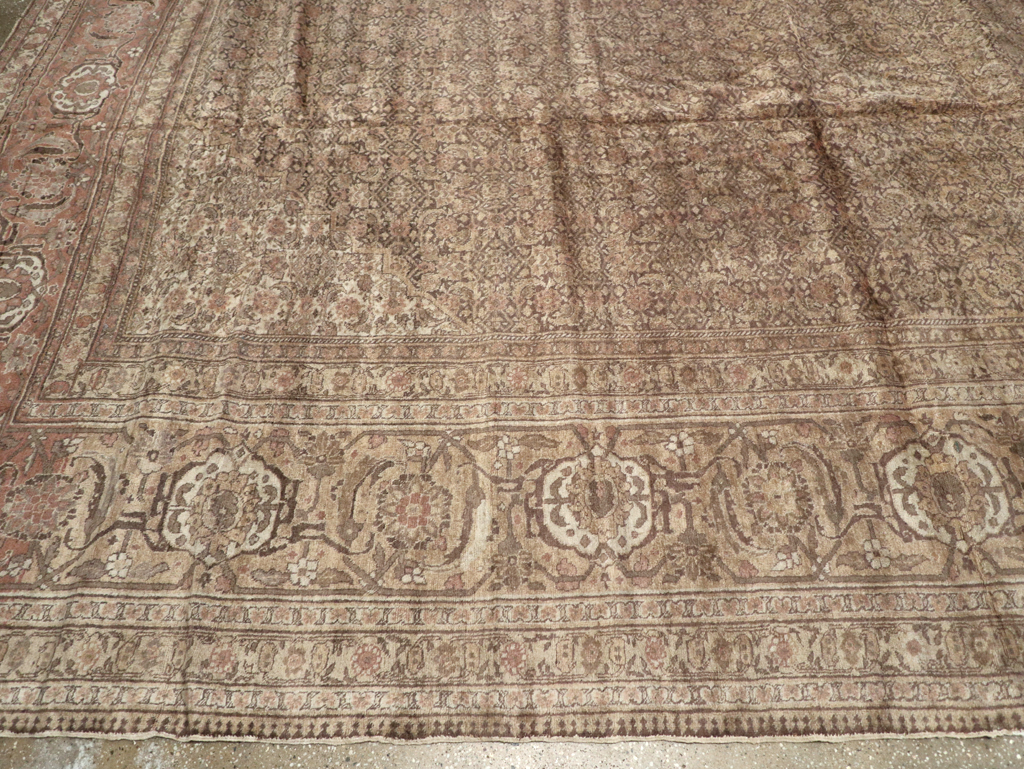 Antique Persian Tabriz Carpet, No.8864 - Staging