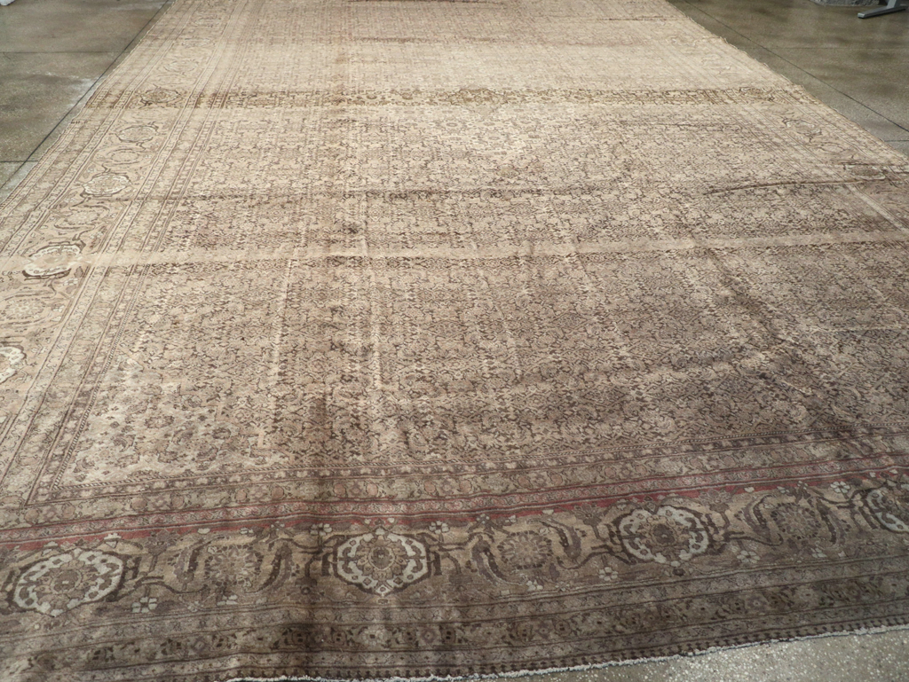 Antique Persian Tabriz Carpet, No.8864 - Staging