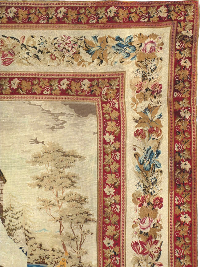 Antique English Tapestry, No.8881 - Staging