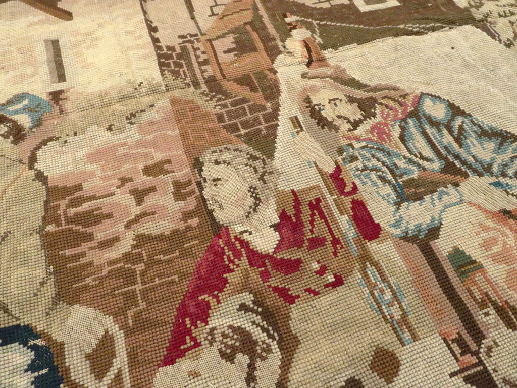 Antique English Tapestry, No.8881 - Staging