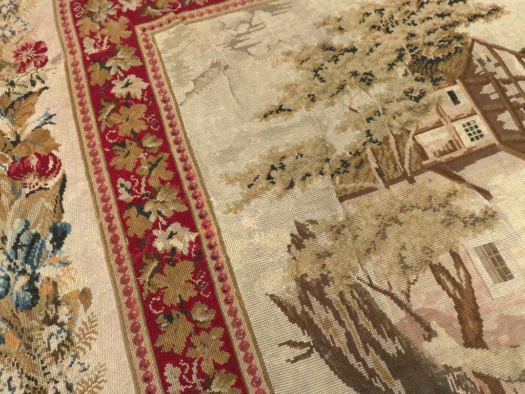 Antique English Tapestry, No.8881 - Staging