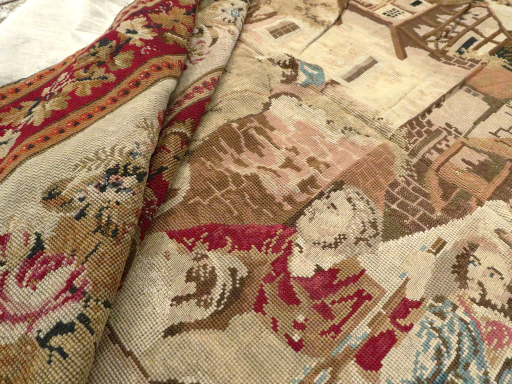 Antique English Tapestry, No.8881 - Staging