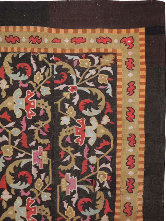 Antique French Aubusson Carpet, No.8883 - Staging