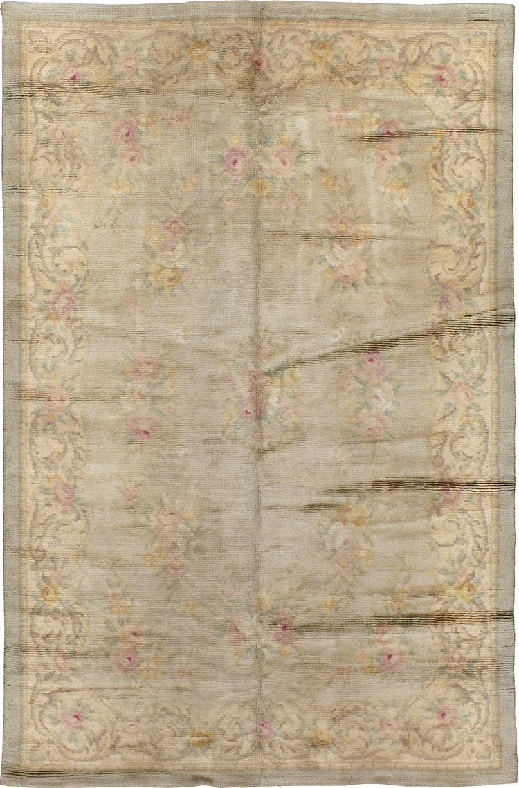 Antique Spanish Savonnerie Carpet, No.8888 - Staging
