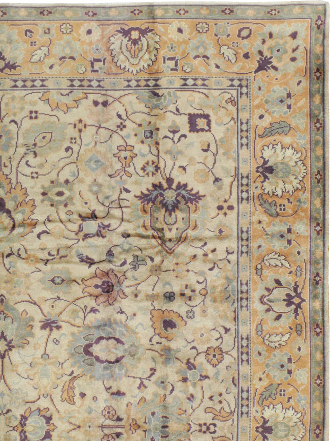 Antique Turkish Oushak Carpet, No.8891 - Staging
