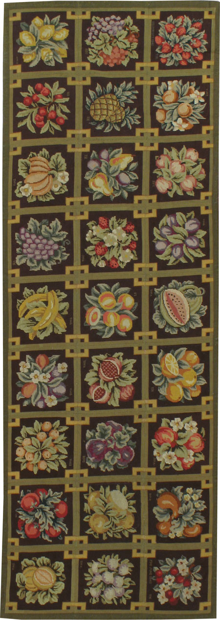 Vintage English Needlepoint Carpet, No.8899 - Staging