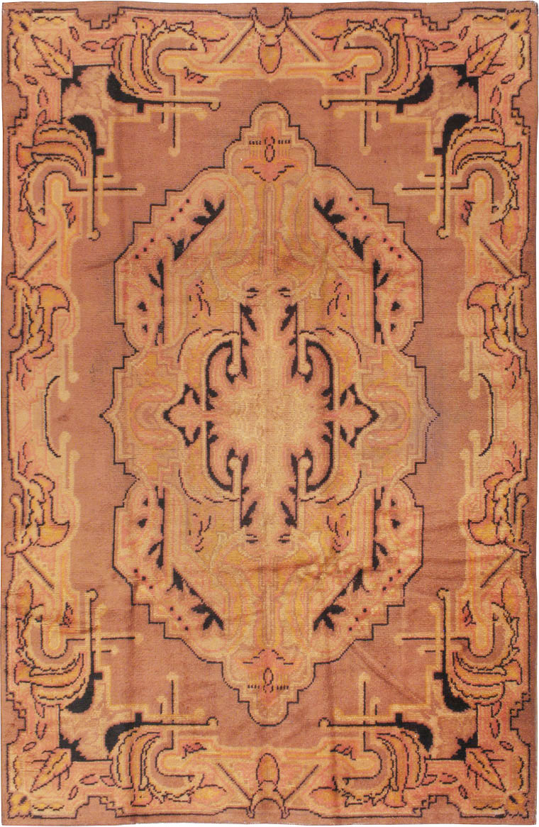 Antique European Art Deco Carpet, No.8907 - Staging