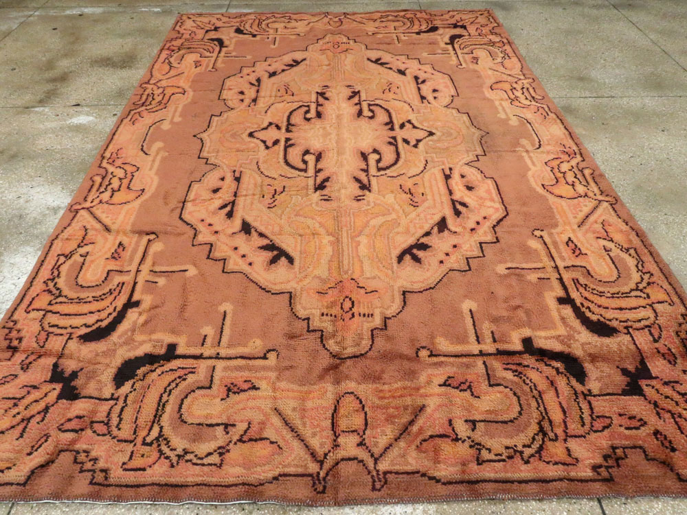 Antique European Art Deco Carpet, No.8907 - Staging