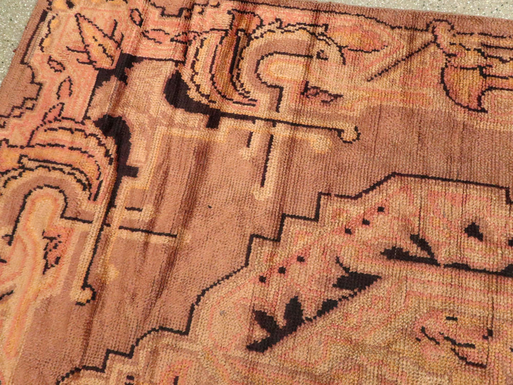 Antique European Art Deco Carpet, No.8907 - Staging