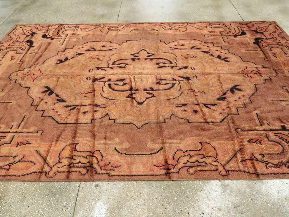 Antique European Art Deco Carpet, No.8907 - Staging