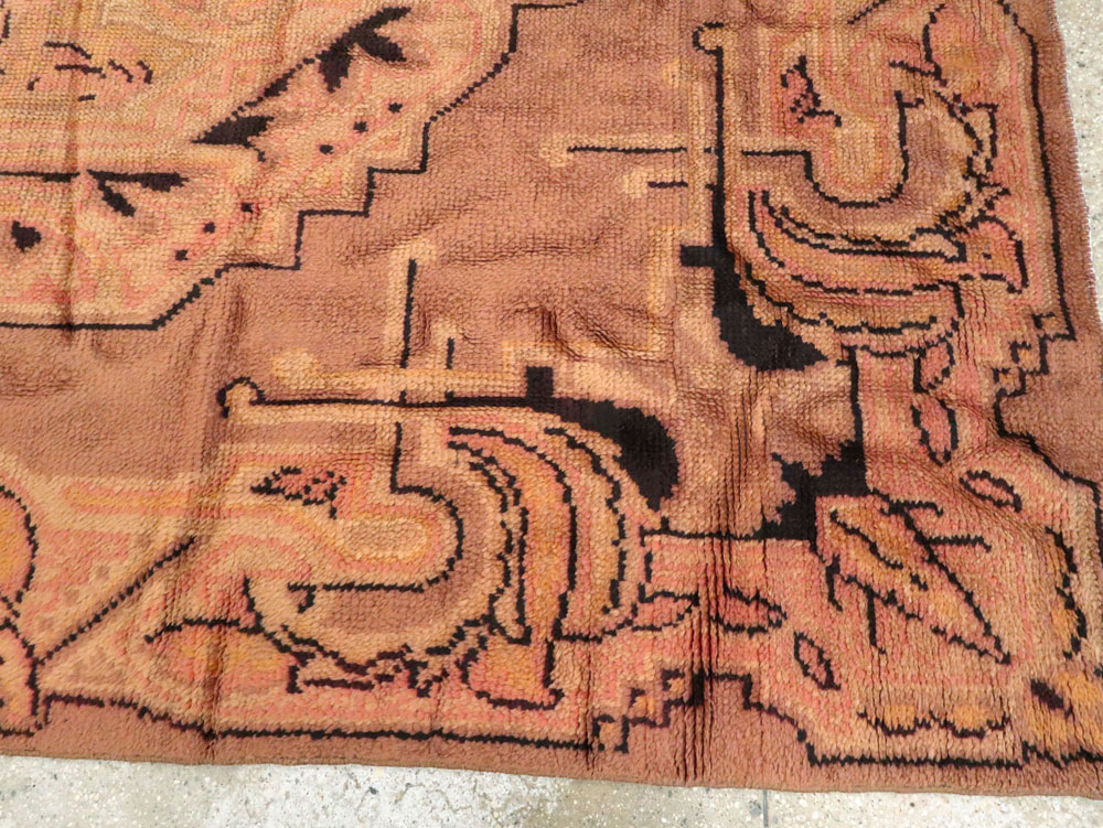 Antique European Art Deco Carpet, No.8907 - Staging