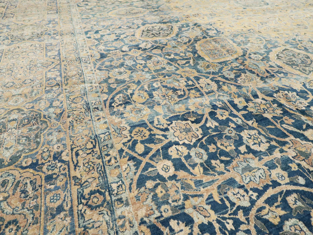 Antique Persian Lavar Kerman Carpet, No.8937 - Staging