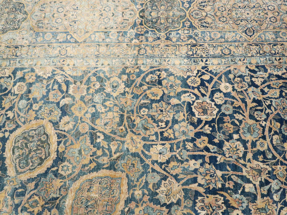 Antique Persian Lavar Kerman Carpet, No.8937 - Staging