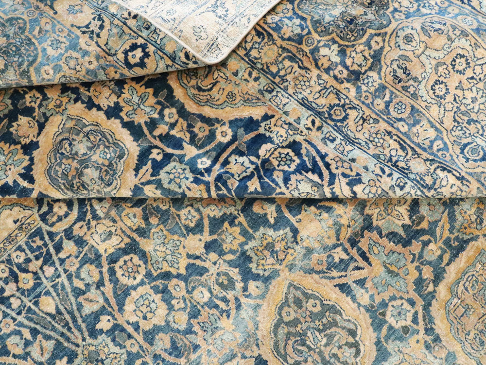 Antique Persian Lavar Kerman Carpet, No.8937 - Staging