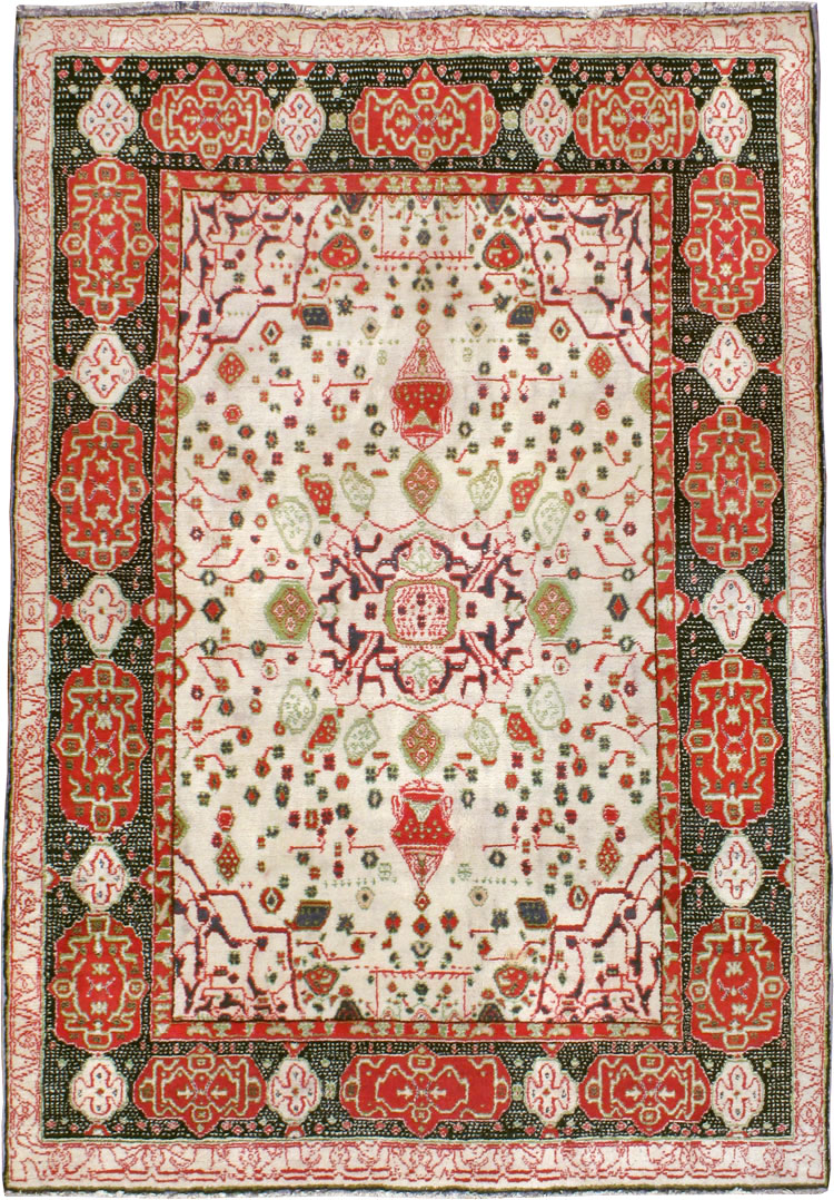 Antique Indian Agra Carpet, No.8951 - Staging