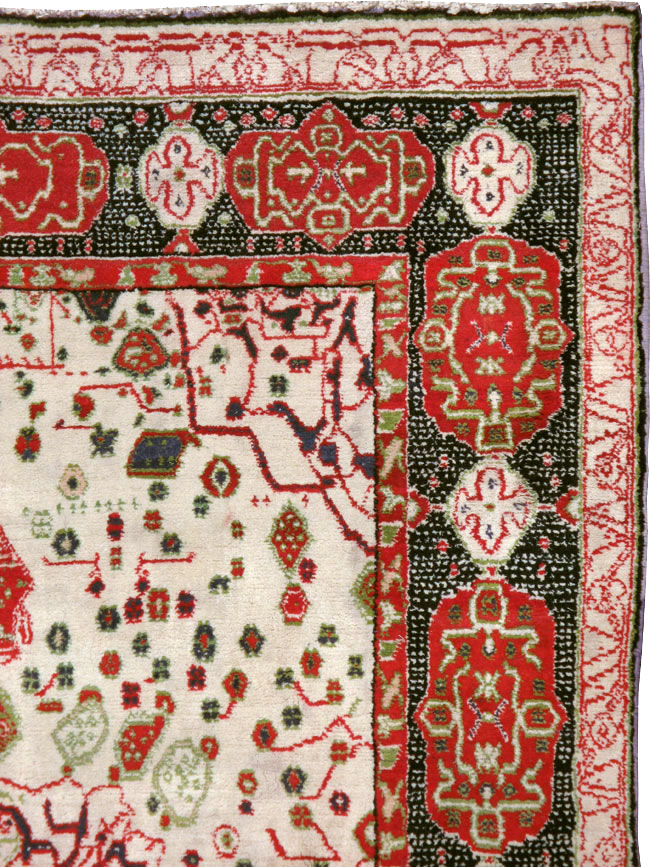 Antique Indian Agra Carpet, No.8951 - Staging
