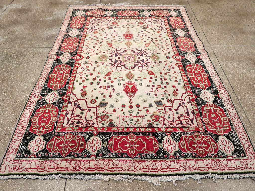 Antique Indian Agra Carpet, No.8951 - Staging