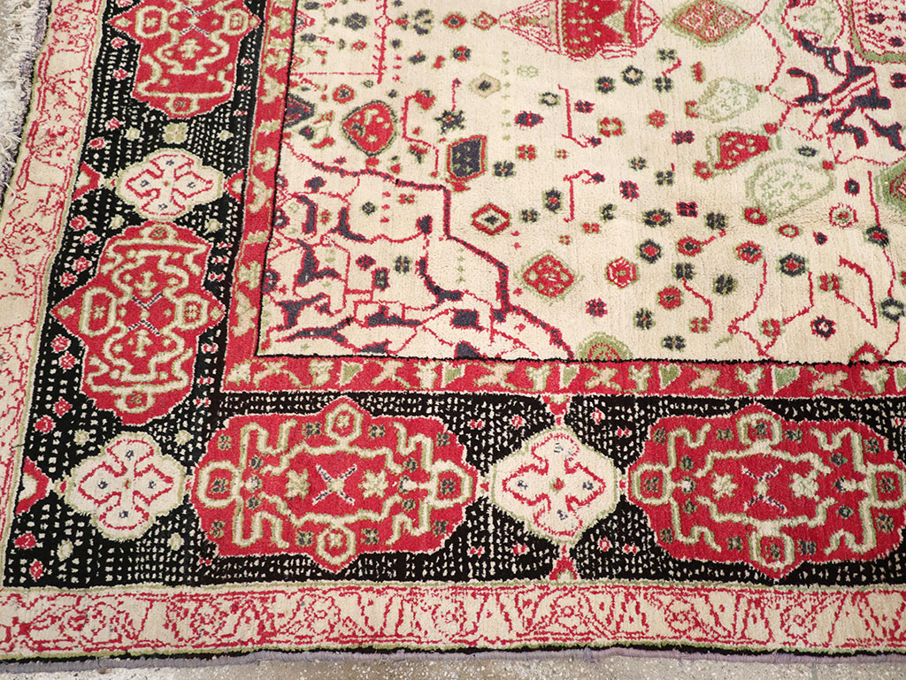 Antique Indian Agra Carpet, No.8951 - Staging