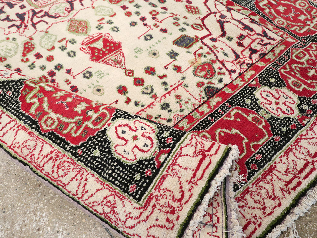 Antique Indian Agra Carpet, No.8951 - Staging
