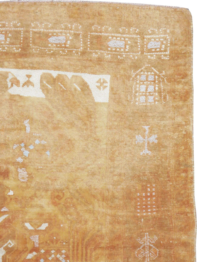 Vintage Afghan Baluch Carpet, No.8966 - Staging