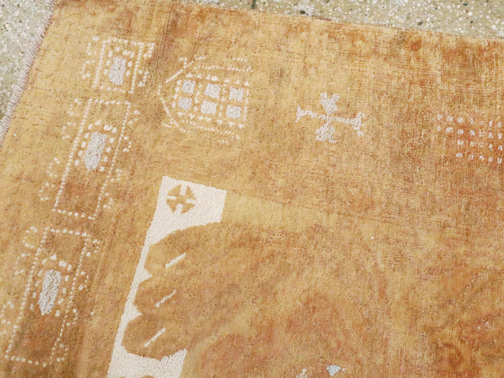 Vintage Afghan Baluch Carpet, No.8966 - Staging