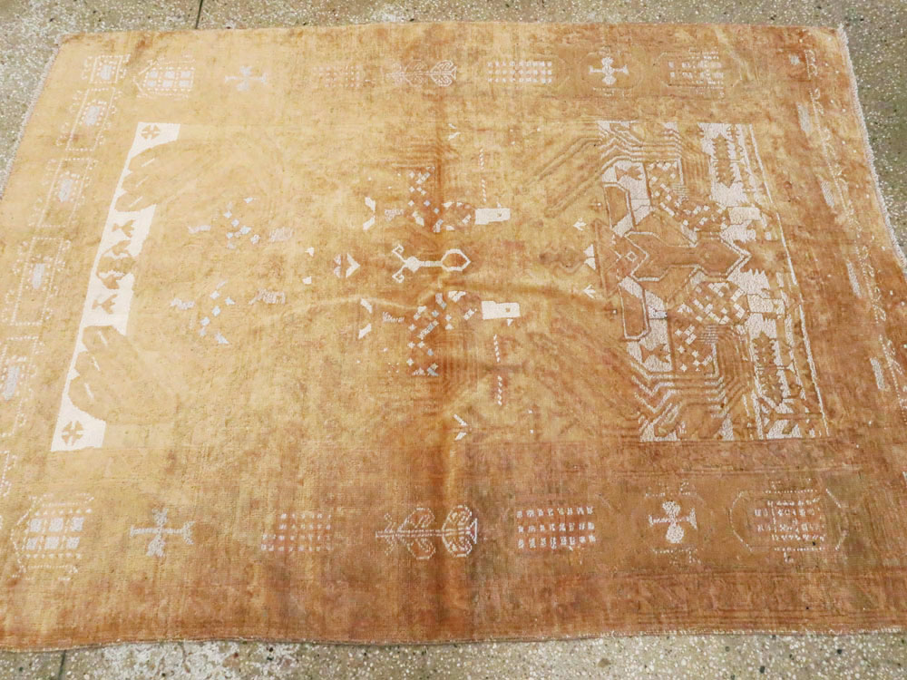 Vintage Afghan Baluch Carpet, No.8966 - Staging