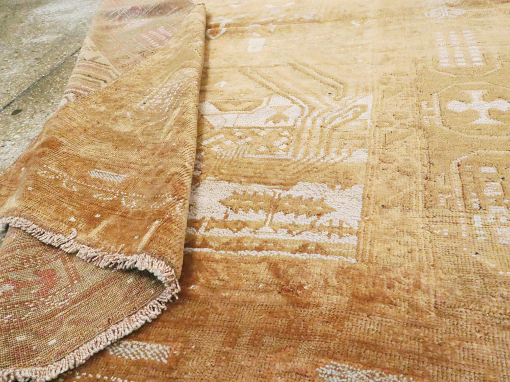 Vintage Afghan Baluch Carpet, No.8966 - Staging