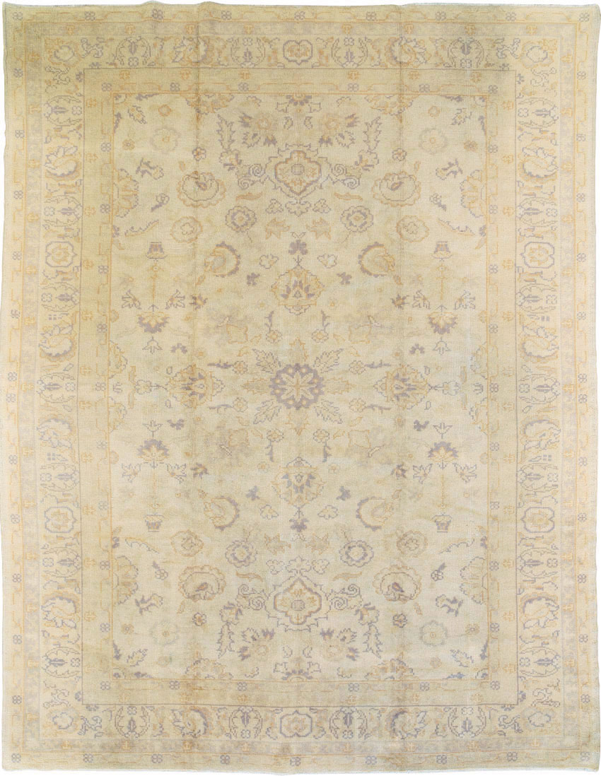 Antique Turkish Oushak Carpet, No.9010 - Staging