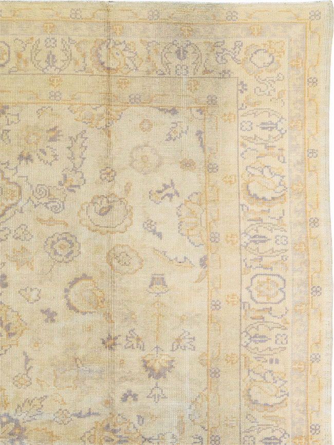 Antique Turkish Oushak Carpet, No.9010 - Staging