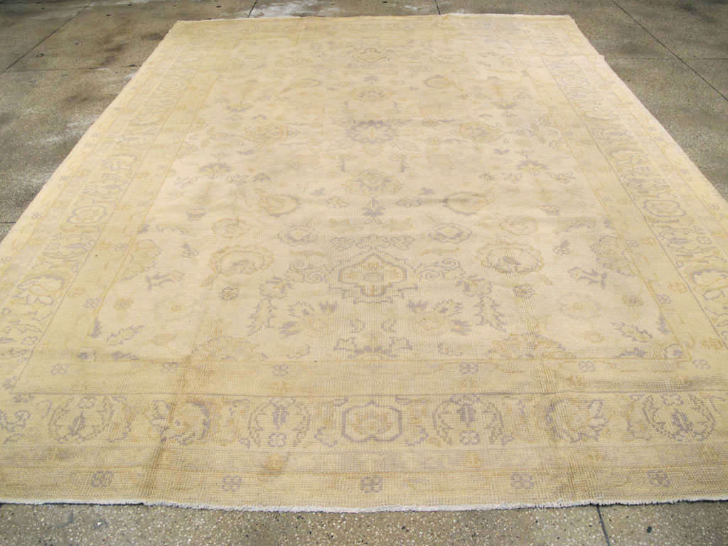 Antique Turkish Oushak Carpet, No.9010 - Staging