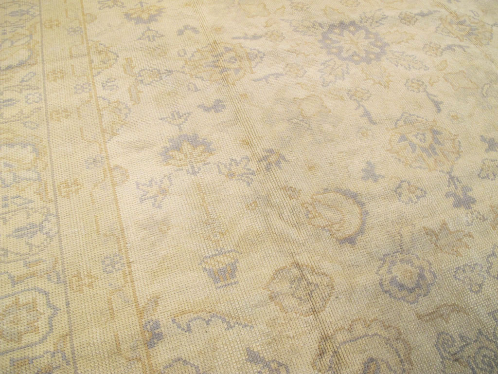 Antique Turkish Oushak Carpet, No.9010 - Staging