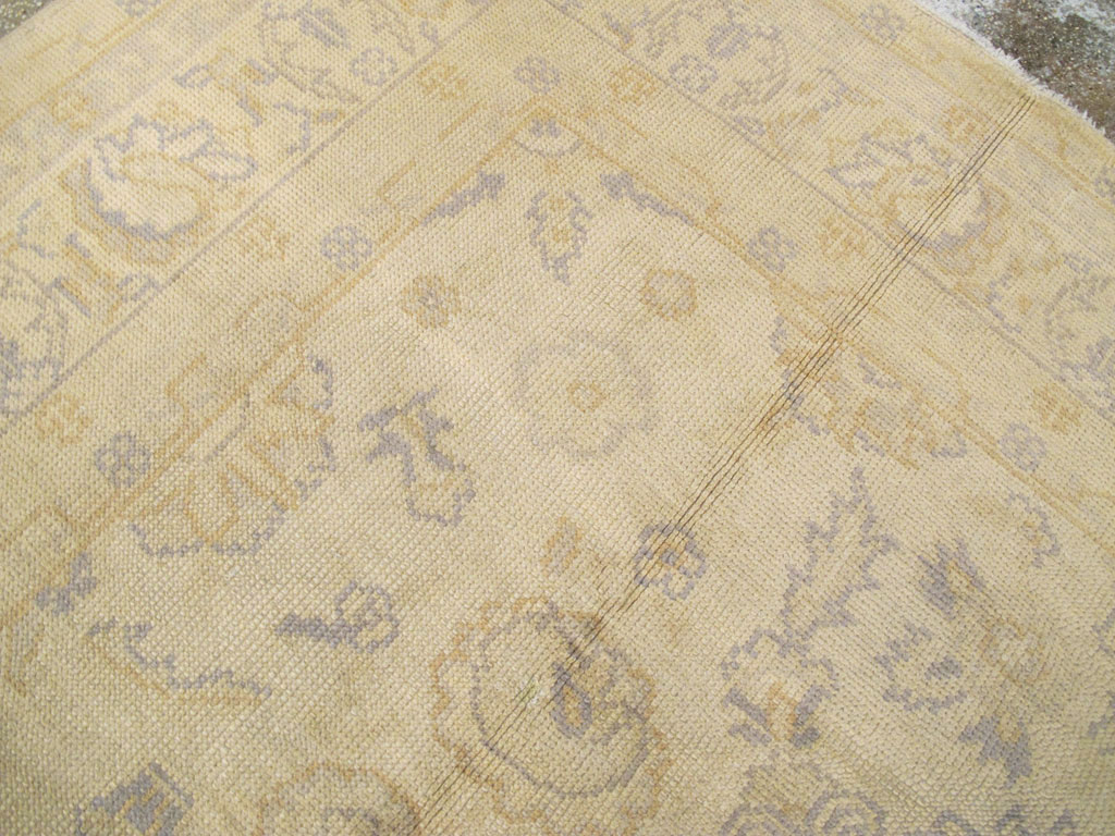Antique Turkish Oushak Carpet, No.9010 - Staging