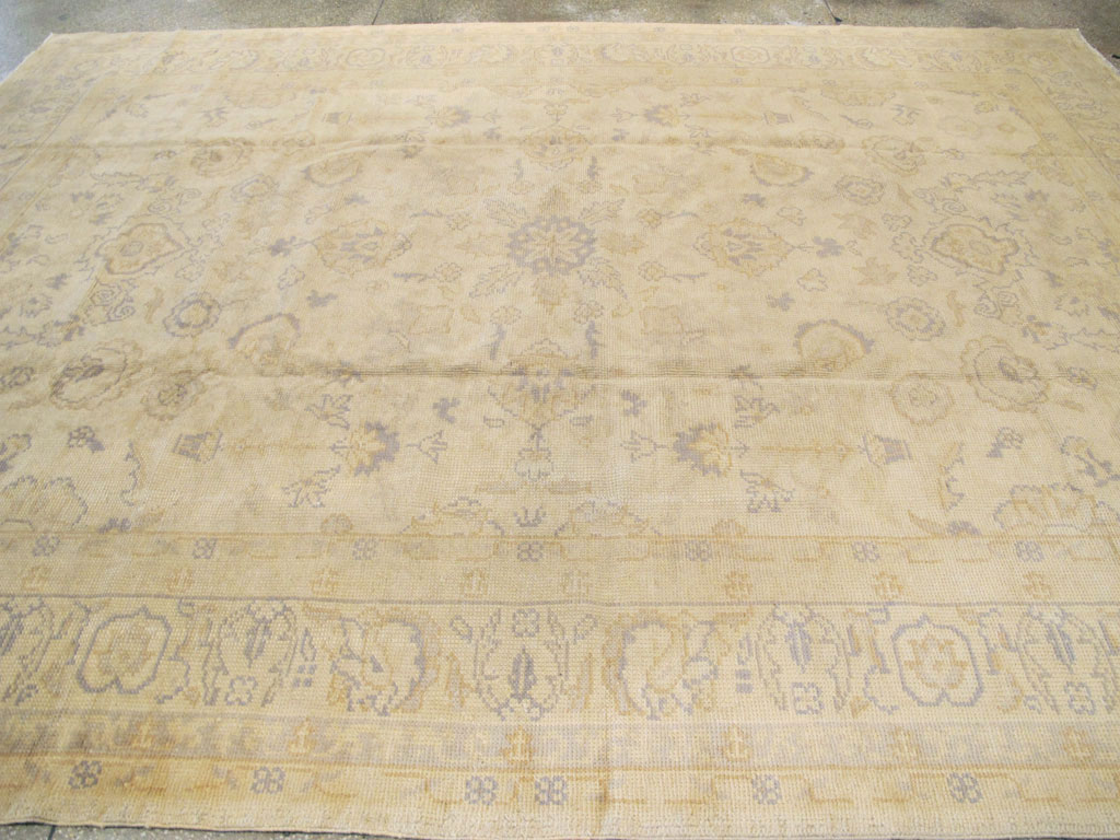 Antique Turkish Oushak Carpet, No.9010 - Staging